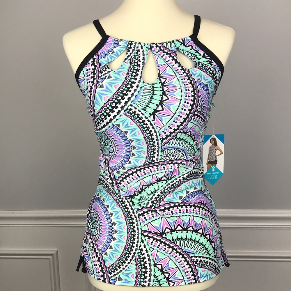 Free Country 2 Pc Swimsuit Sz M
